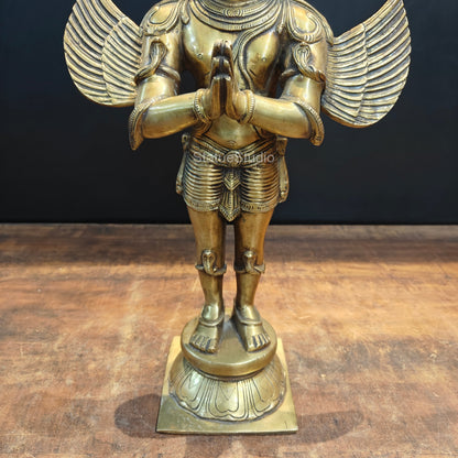 Brass Standing Garuda Idol For Home Decor Showpiece 2 Feet by vendor-unknown - Hindu Gods (View 7)