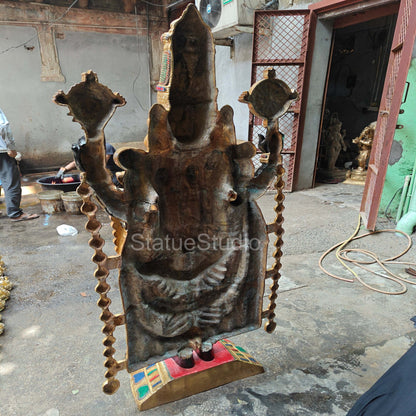 Brass Large Tirupati Balaji Statue Stone Work For Home Decor 6 Feet by vendor-unknown - Hindu Gods (View 12)
