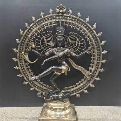 Brass Large Nataraja Statue Showpiece For Home Decor 4 Feet by vendor-unknown - Hindu Gods (View 3)