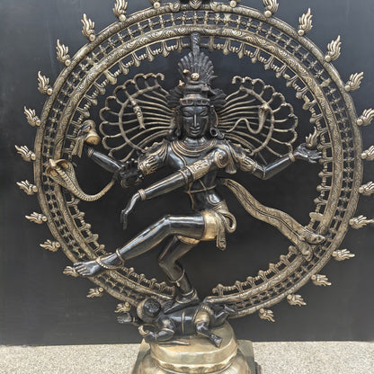 Brass Large Nataraja Statue Showpiece For Home Decor 4 Feet by vendor-unknown - Hindu Gods (View 2)