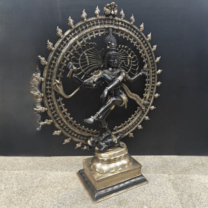 Brass Large Nataraja Statue Showpiece For Home Decor 4 Feet by vendor-unknown - Hindu Gods (View 5)
