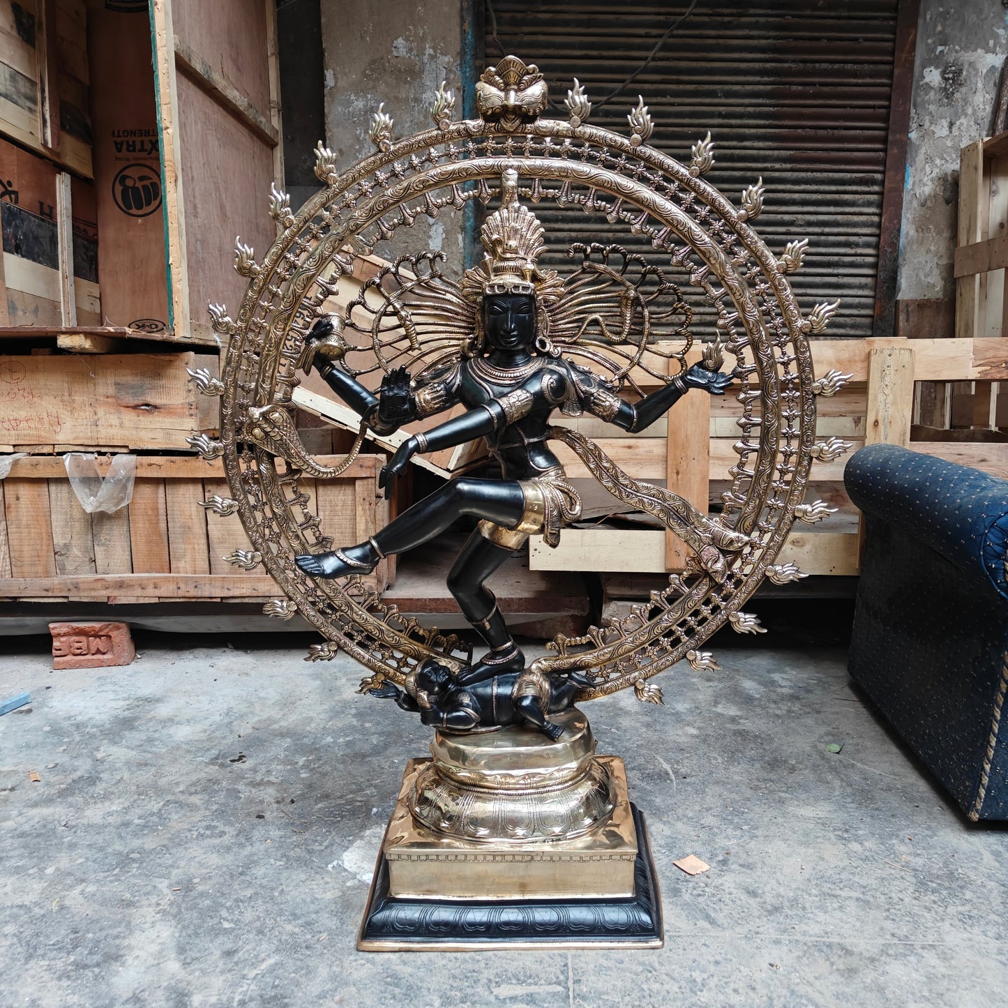 Brass Large Nataraja Statue Showpiece For Home Decor 4 Feet