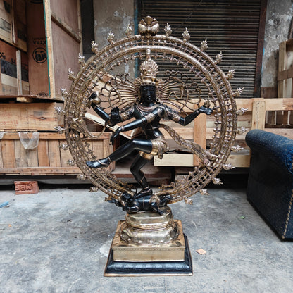 Brass Large Nataraja Statue Showpiece For Home Decor 4 Feet by vendor-unknown - Hindu Gods (View 10)