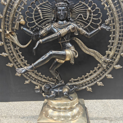 Brass Large Nataraja Statue Showpiece For Home Decor 4 Feet by vendor-unknown - Hindu Gods (View 8)