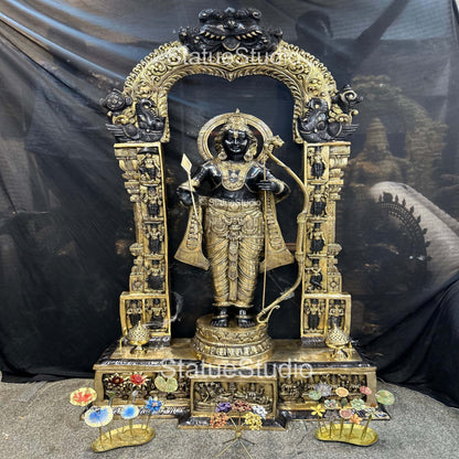 Brass Large Size Exclusive Rama Statue For Home Decor 7 Feet by vendor-unknown - Hindu Gods (View 7)