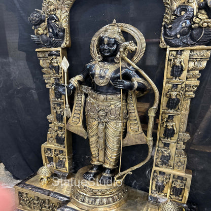 Brass Large Size Exclusive Rama Statue For Home Decor 7 Feet by vendor-unknown - Hindu Gods (View 17)