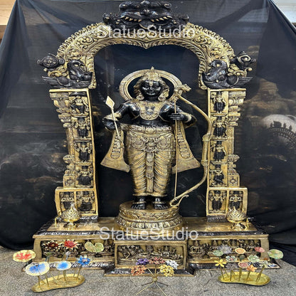 Brass Large Size Exclusive Rama Statue For Home Decor 7 Feet by vendor-unknown - Hindu Gods (View 8)