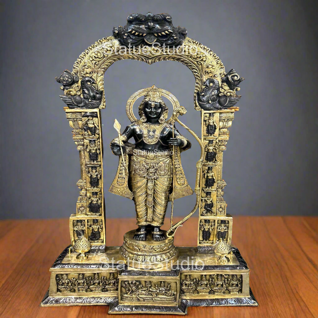 Brass Large Size Exclusive Rama Statue For Home Decor 7 Feet