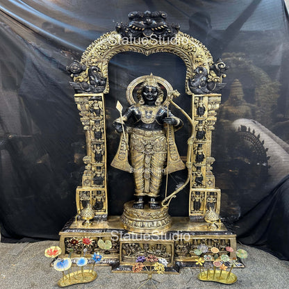 Brass Large Size Exclusive Rama Statue For Home Decor 7 Feet by vendor-unknown - Hindu Gods (View 9)