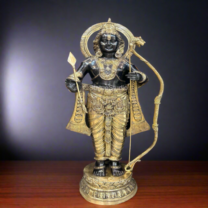 Brass Large Exclusive Ram idol Antique Finish For Home Decor 4.5 Feet by vendor-unknown - Hindu Gods (View 3)