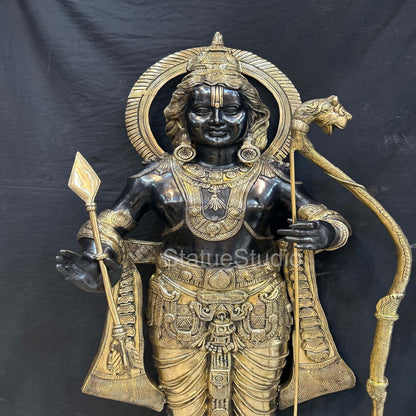 Brass Large Exclusive Ram idol Antique Finish For Home Decor 4.5 Feet by vendor-unknown - Hindu Gods (View 7)