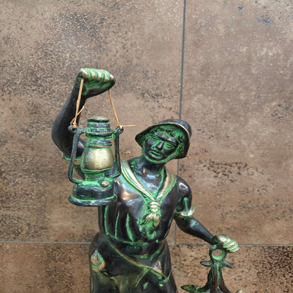 Brass Pirate Warrior Decor Showpiece With Lantern 27 inches by vendor-unknown - Decor (View 5)