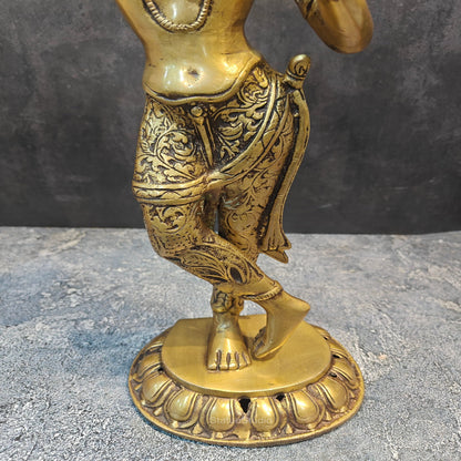 Brass Dancing Tara Devi Idol Maya Buddhist 1.5 Feet by vendor-unknown - Buddha (View 6)