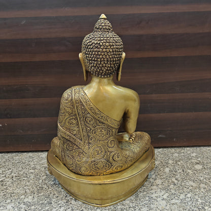 Brass Large Buddha Statue Antique Finish Showpiece 2 Feet by vendor-unknown - Buddha (View 11)
