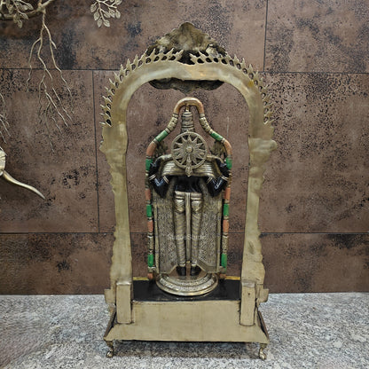 Brass Lord Tirupati Balaji Venkateshwara Swamy Idol 3 Feet by vendor-unknown - Hindu Gods (View 12)