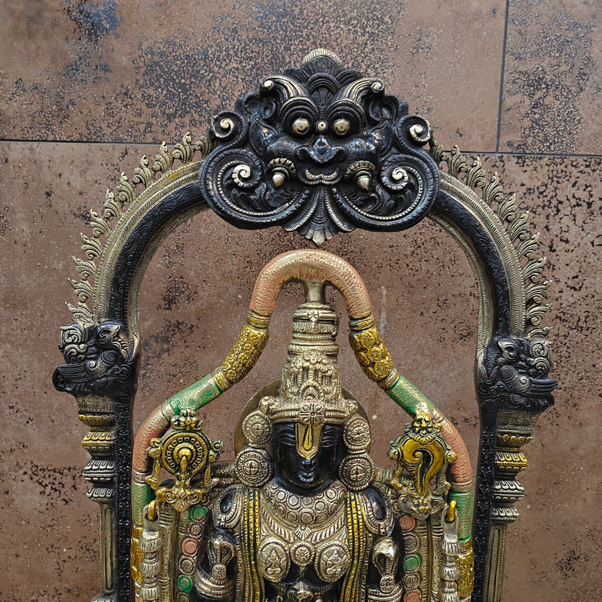 Brass Lord Tirupati Balaji Venkateshwara Swamy Idol 3 Feet - Image 10