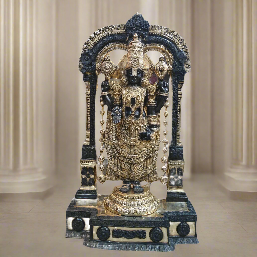 Brass Tirupathi Balaji Idol Large Size 5 Feet - Image 18