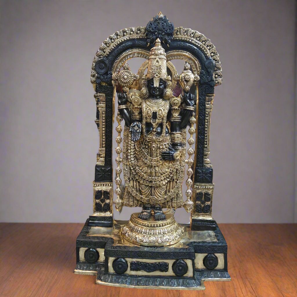 Brass Tirupathi Balaji Idol Large Size 5 Feet - Image 6