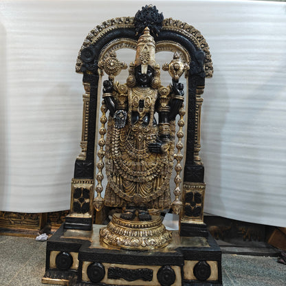 Brass Tirupathi Balaji Idol Large Size 5 Feet by vendor-unknown - Hindu Gods (View 9)