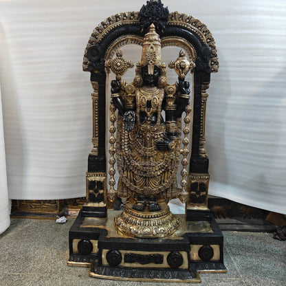 Brass Tirupathi Balaji Idol Large Size 5 Feet by vendor-unknown - Hindu Gods (View 7)