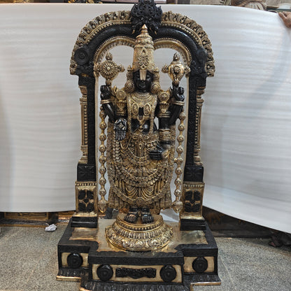 Brass Tirupathi Balaji Idol Large Size 5 Feet by vendor-unknown - Hindu Gods (View 12)