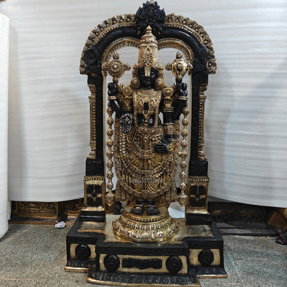 Brass Tirupathi Balaji Idol Large Size 5 Feet by vendor-unknown - Hindu Gods (View 5)