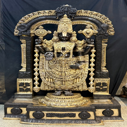 Brass Tirupathi Balaji Idol Large Size 5 Feet by vendor-unknown - Hindu Gods (View 20)