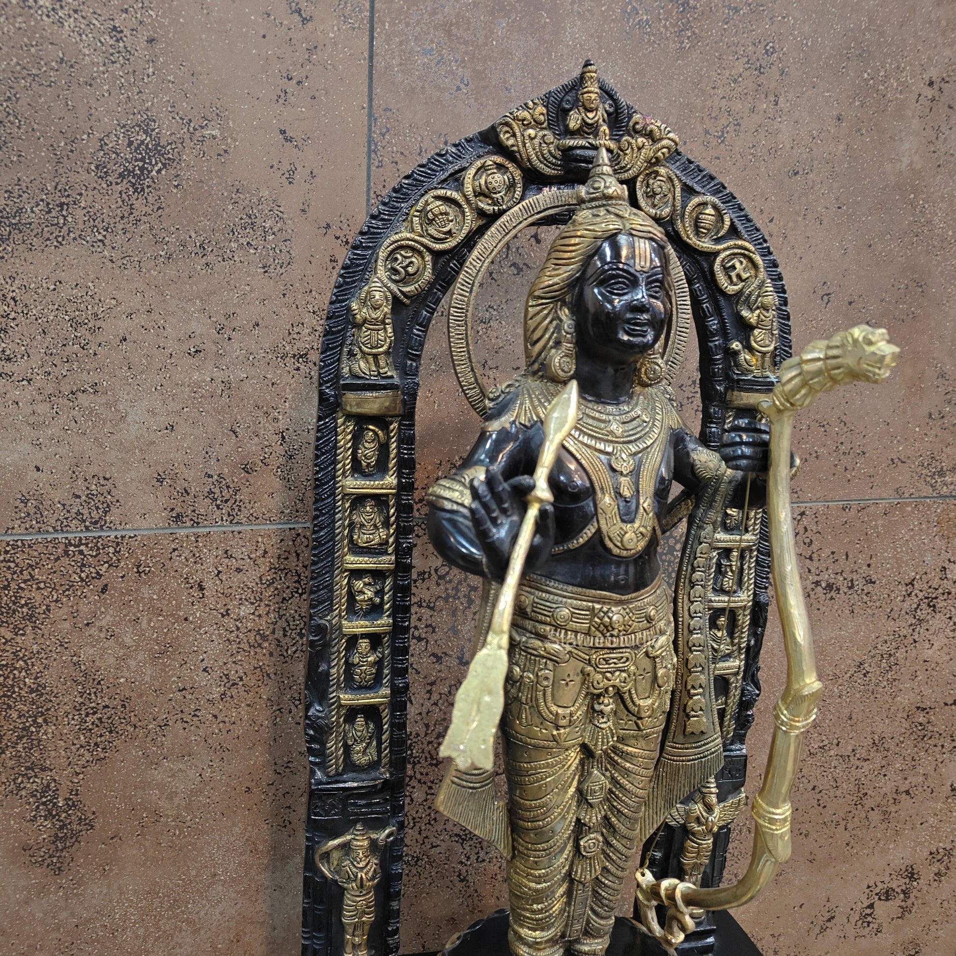 Brass Ram Lalla Statue Antique Finish 2 Feet - Image 5