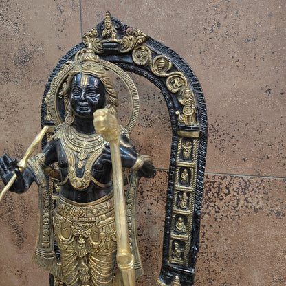 Brass Ram Lalla Statue Antique Finish 2 Feet by vendor-unknown - Hindu Gods (View 6)