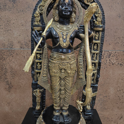 Brass Ram Lalla Statue Antique Finish 2 Feet by vendor-unknown - Hindu Gods (View 7)