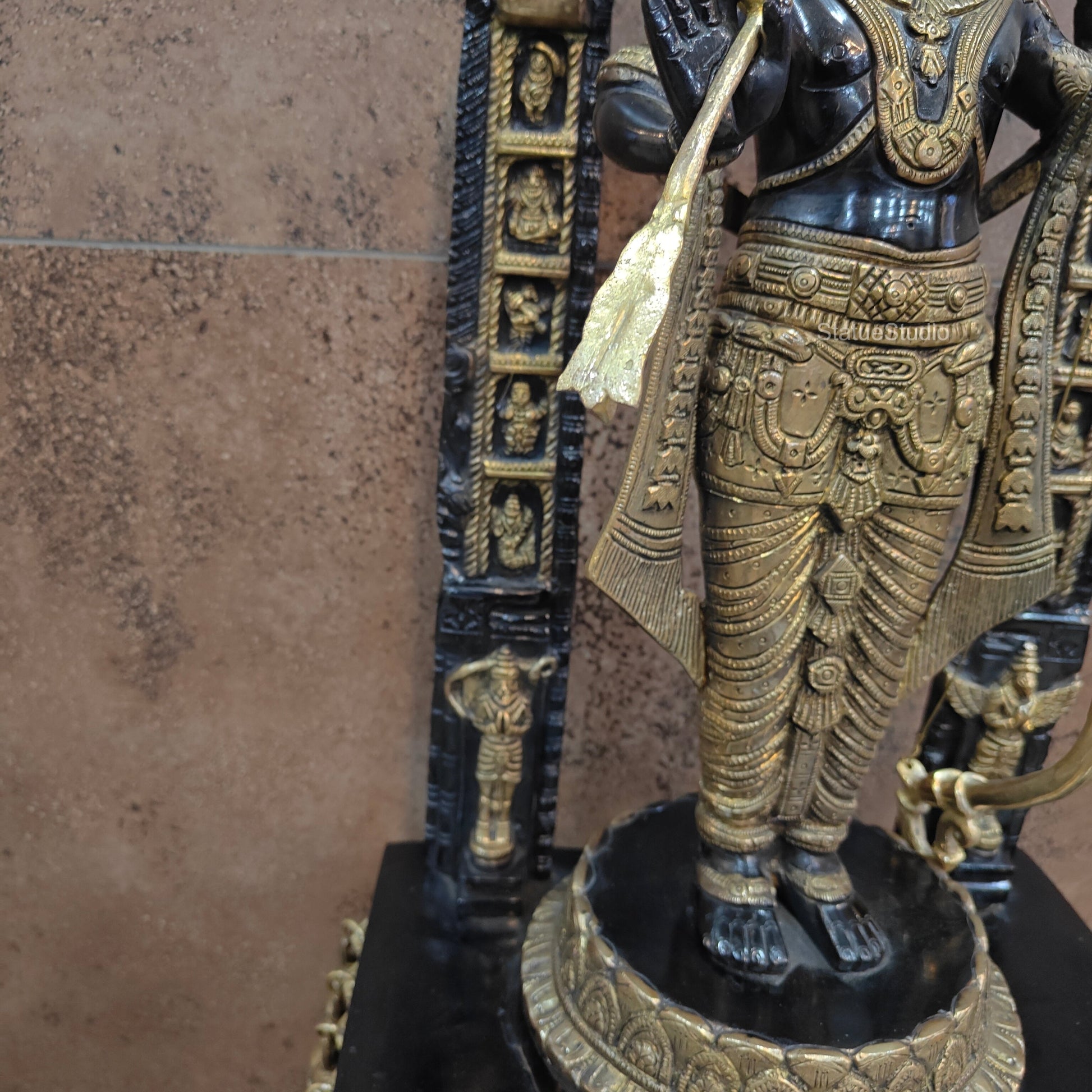 Brass Ram Lalla Statue Antique Finish 2 Feet - Image 9