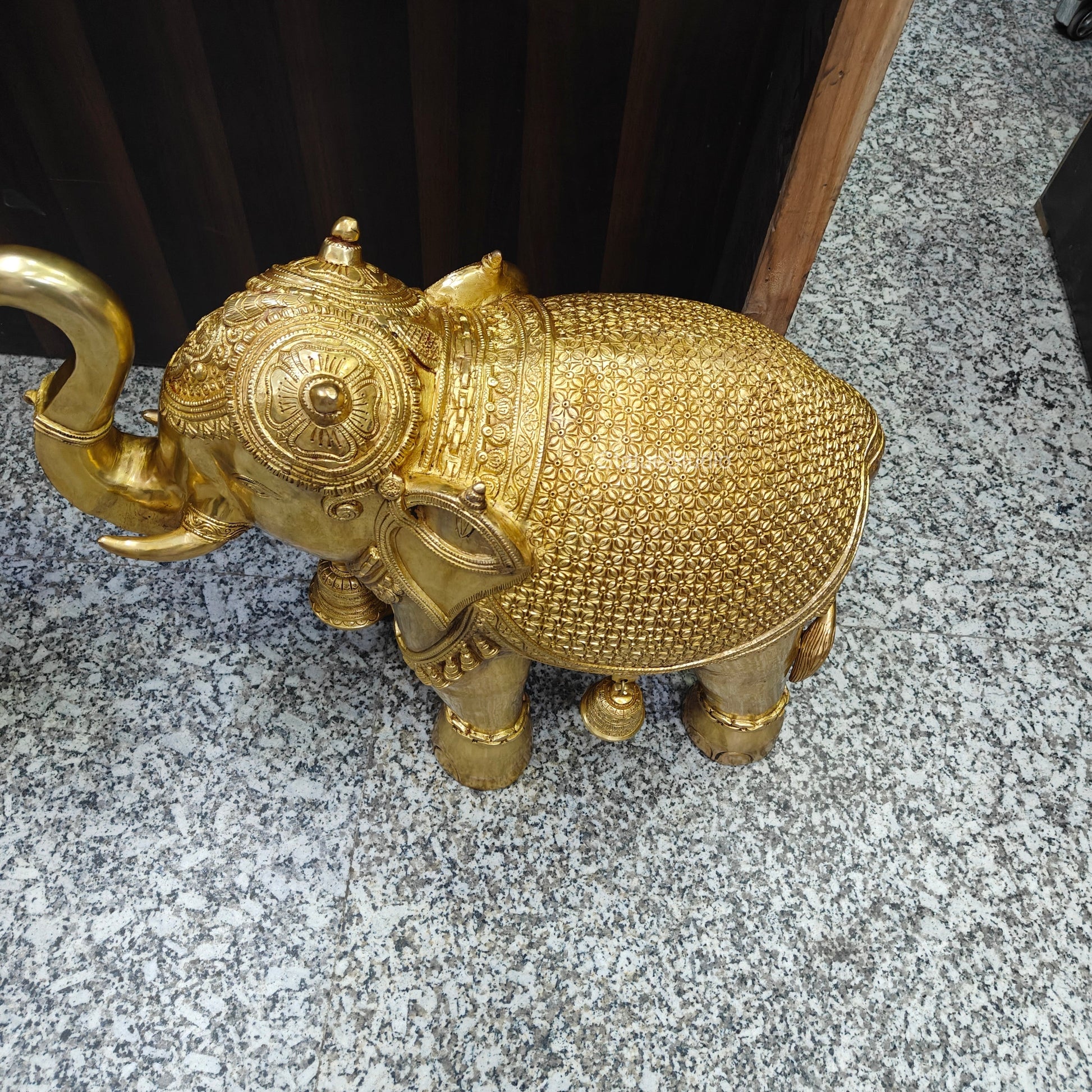Brass Large Elephant Pair Statue Feng Shui 2 Feet Lenght - Image 7