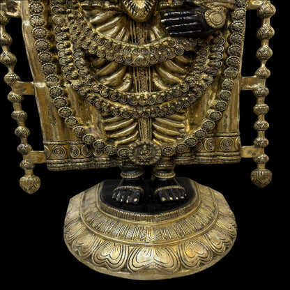 Brass Large Tirupati Balaji Statue Antique Finish For Home Decor 6 Feet by vendor-unknown - Hindu Gods (View 6)