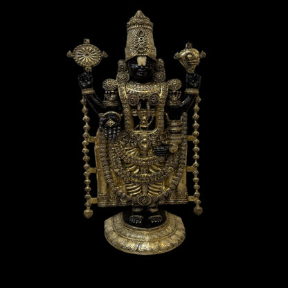 Brass Large Tirupati Balaji Statue Antique Finish For Home Decor 6 Feet by vendor-unknown - Hindu Gods (View 4)