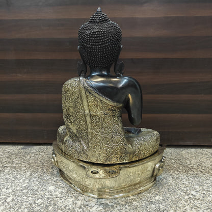 Brass Blessing Buddha Statue Antique Finish 21 Inches by vendor-unknown - Buddha (View 8)