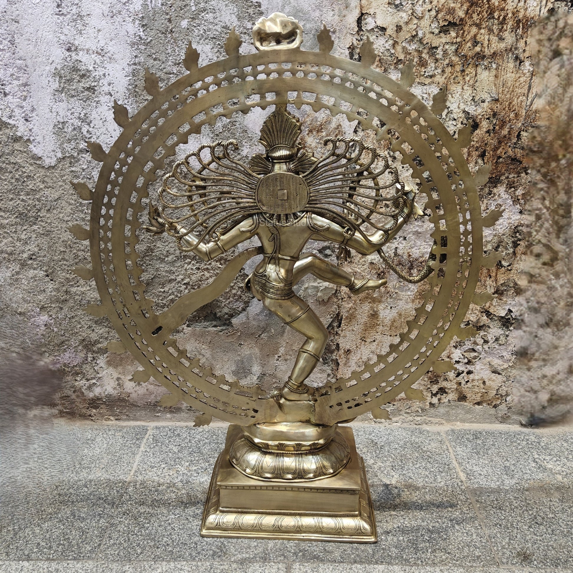 Brass Large Nataraja Statue For Home Decor 4 Feet - Image 12