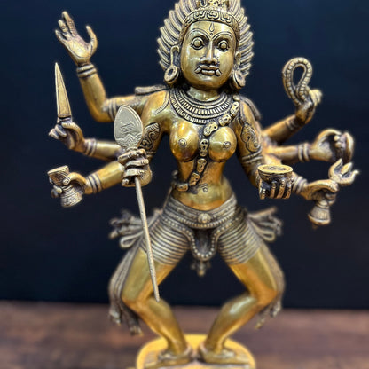 Brass Goddess Kali Mata Idol As Bhairavi 2 Feet by vendor-unknown - Hindu Gods (View 2)
