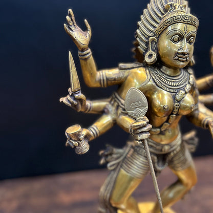 Brass Goddess Kali Mata Idol As Bhairavi 2 Feet by vendor-unknown - Hindu Gods (View 5)
