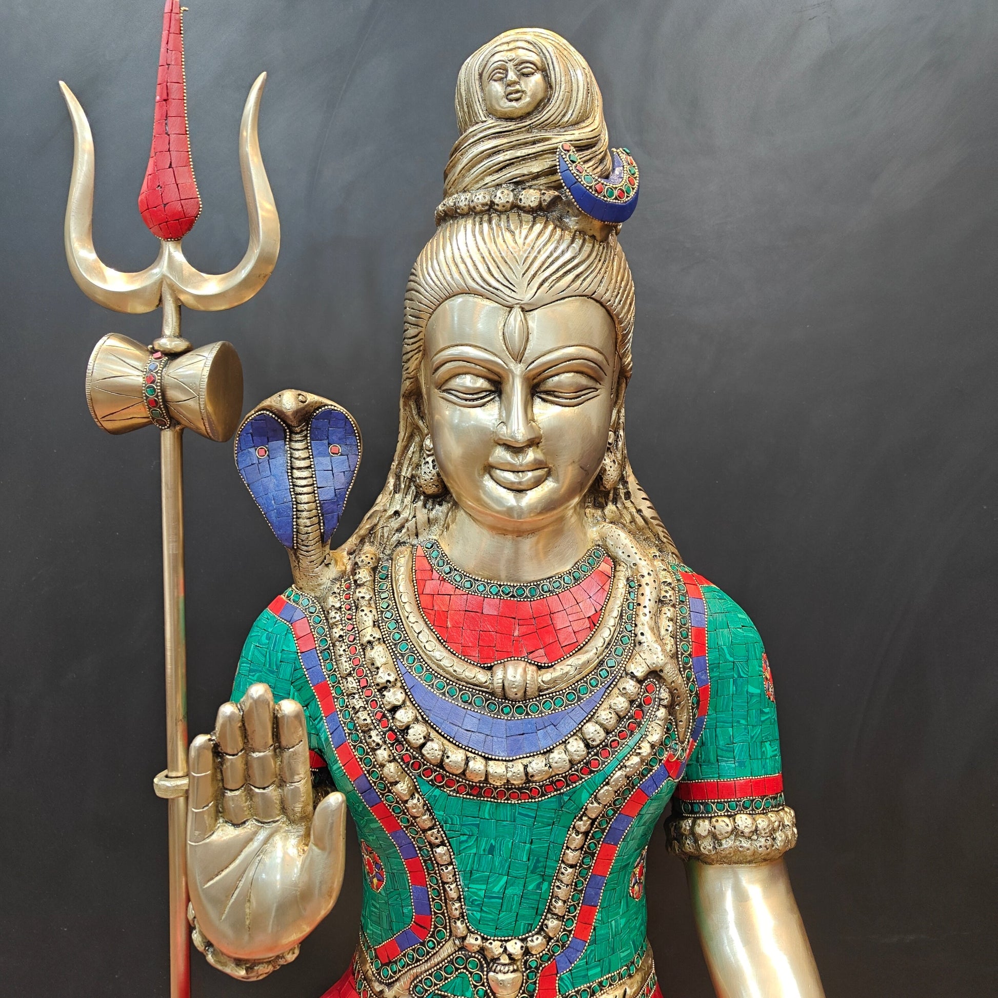 Brass Large Shiva Statue 3 Feet - Image 2