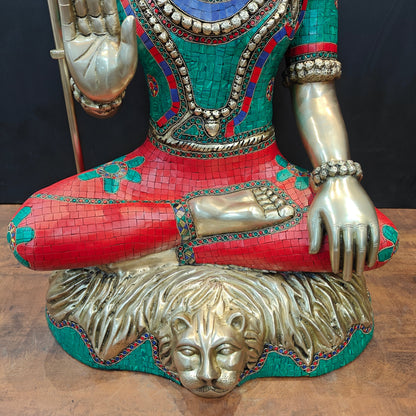 Brass Large Shiva Statue 3 Feet by vendor-unknown - Hindu Gods (View 9)