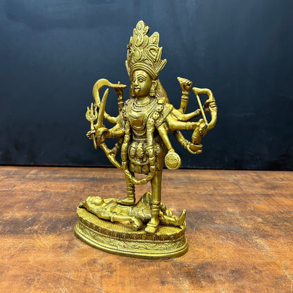 Brass Goddess Kali Mata Idol Dashbhuja 11.5 Inch by vendor-unknown - Hindu Gods (View 5)