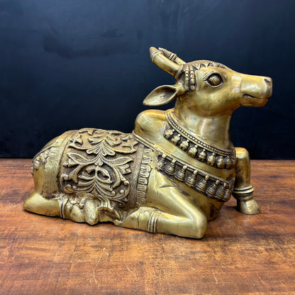Brass Large Nandi Sculpture Divine Statue 20 inch by vendor-unknown - Spiritual (View 3)