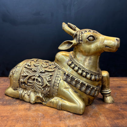 Brass Large Nandi Sculpture Divine Statue 20 inch by vendor-unknown - Spiritual (View 5)