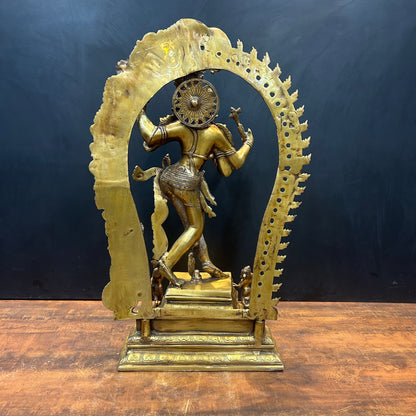 Brass Large Ardhanarishawar Shiva Sakti Statue 2.5 Feet by vendor-unknown - Hindu Gods (View 10)