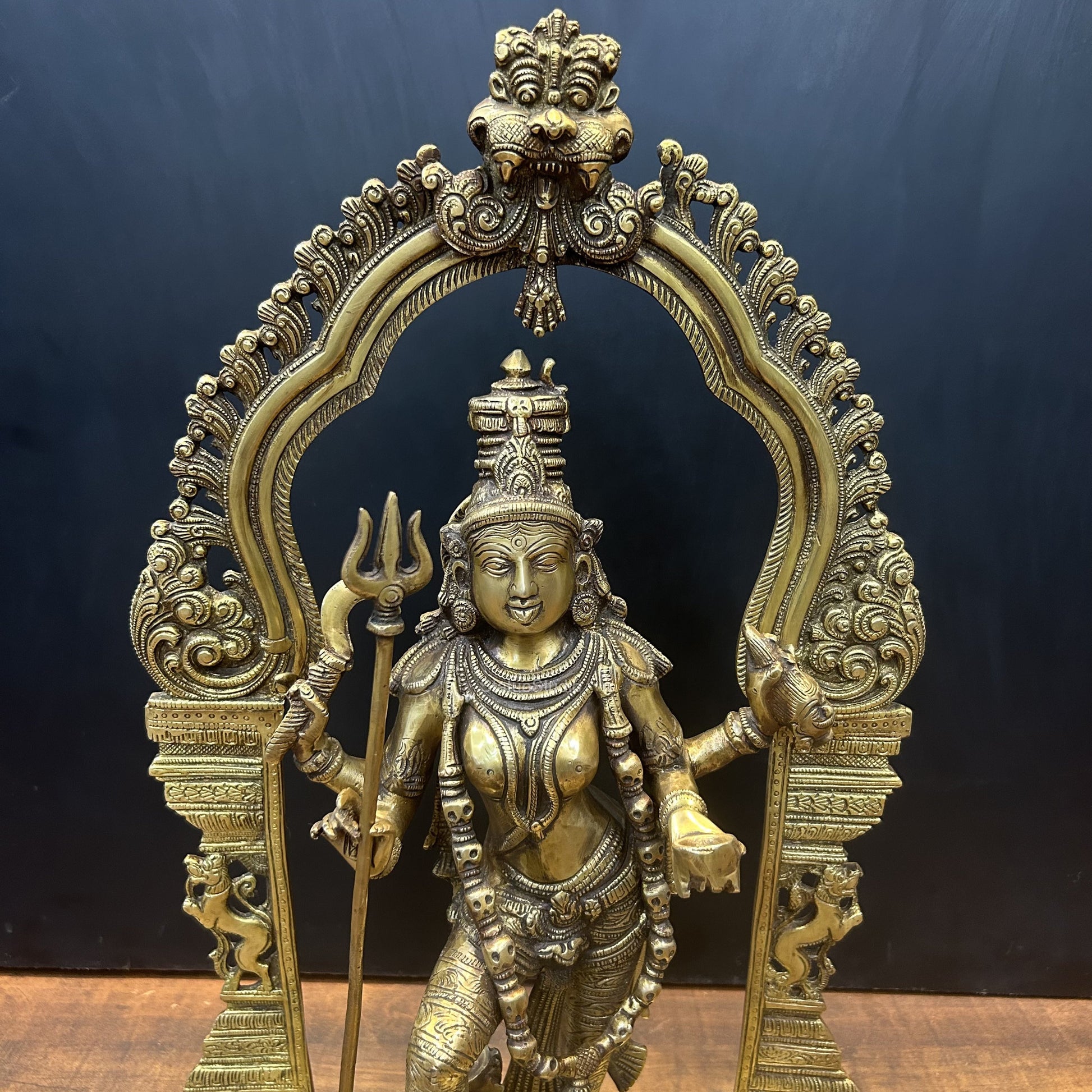 Brass Goddess Large Kali Statue 21 Inch - Image 5