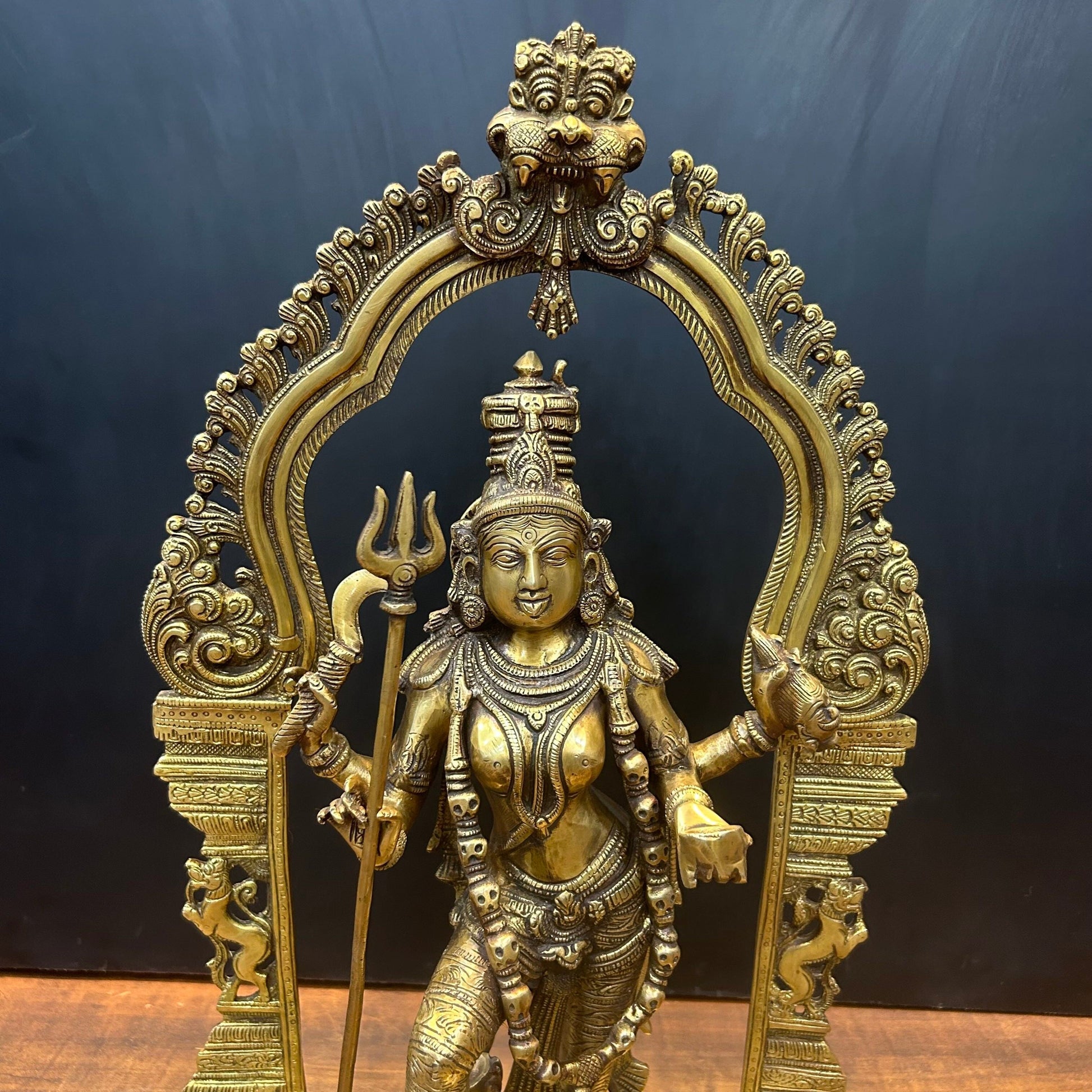 Brass Goddess Large Kali Statue 21 Inch - Image 6