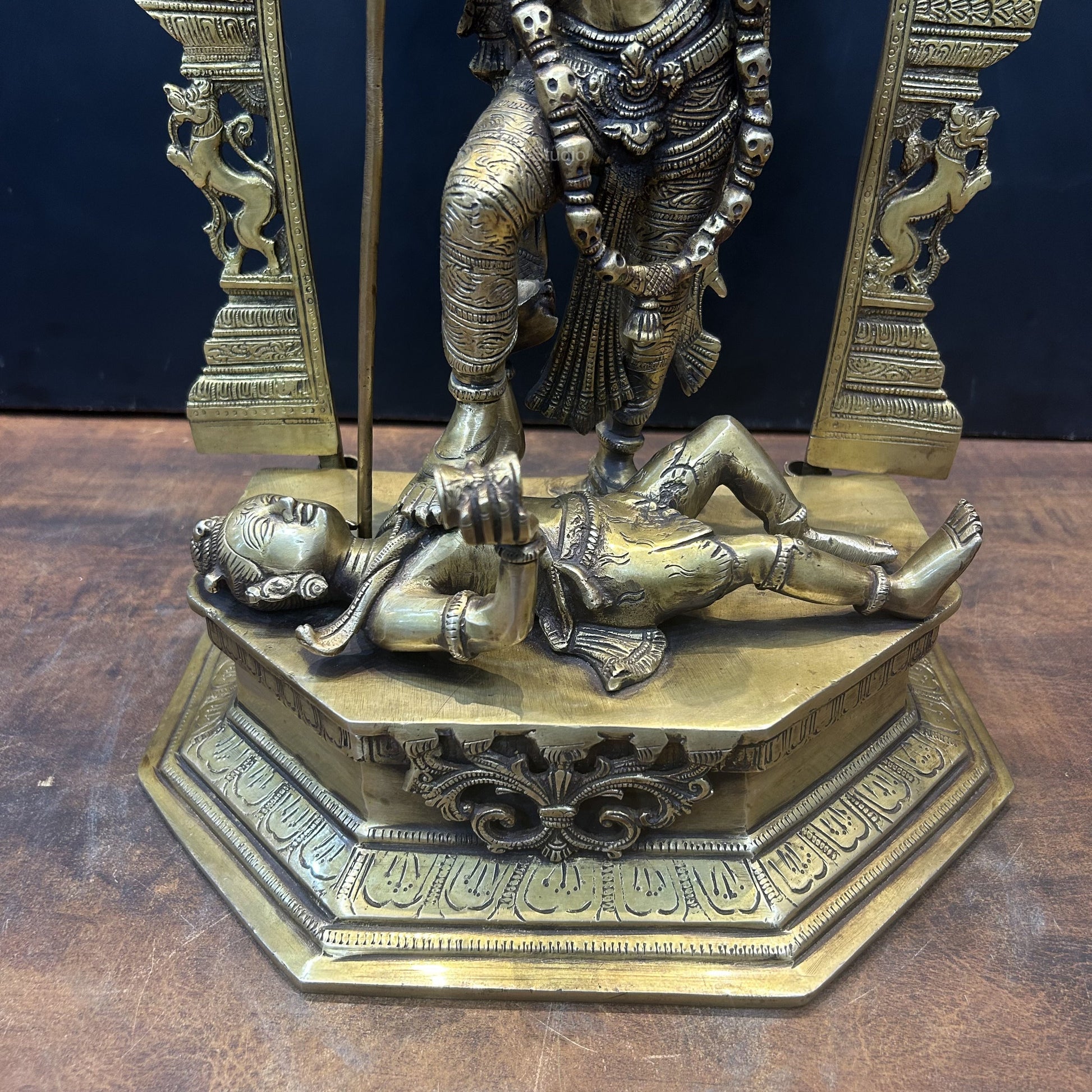 Brass Goddess Large Kali Statue 21 Inch - Image 8