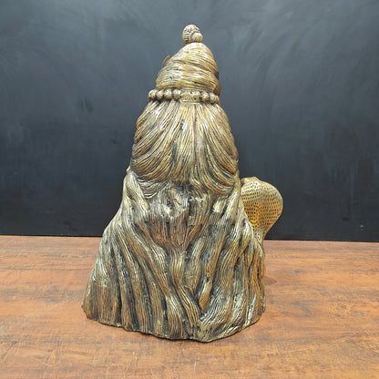 Brass Large Lord Shiva Head Bust With Moon and River Ganga 27 Inch by vendor-unknown - Hindu Gods (View 8)