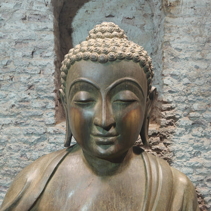 Brass Very Large Blessing Buddha Statue For Home Garden Decor 6 Feet by vendor-unknown - Buddha (View 5)