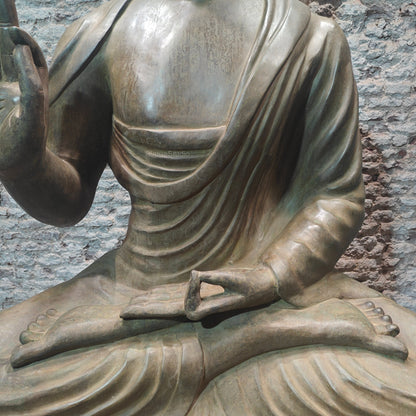 Brass Very Large Blessing Buddha Statue For Home Garden Decor 6 Feet by vendor-unknown - Buddha (View 9)